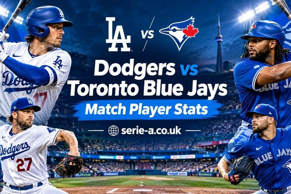 Dodgers vs Toronto Blue Jays Match Player Stats